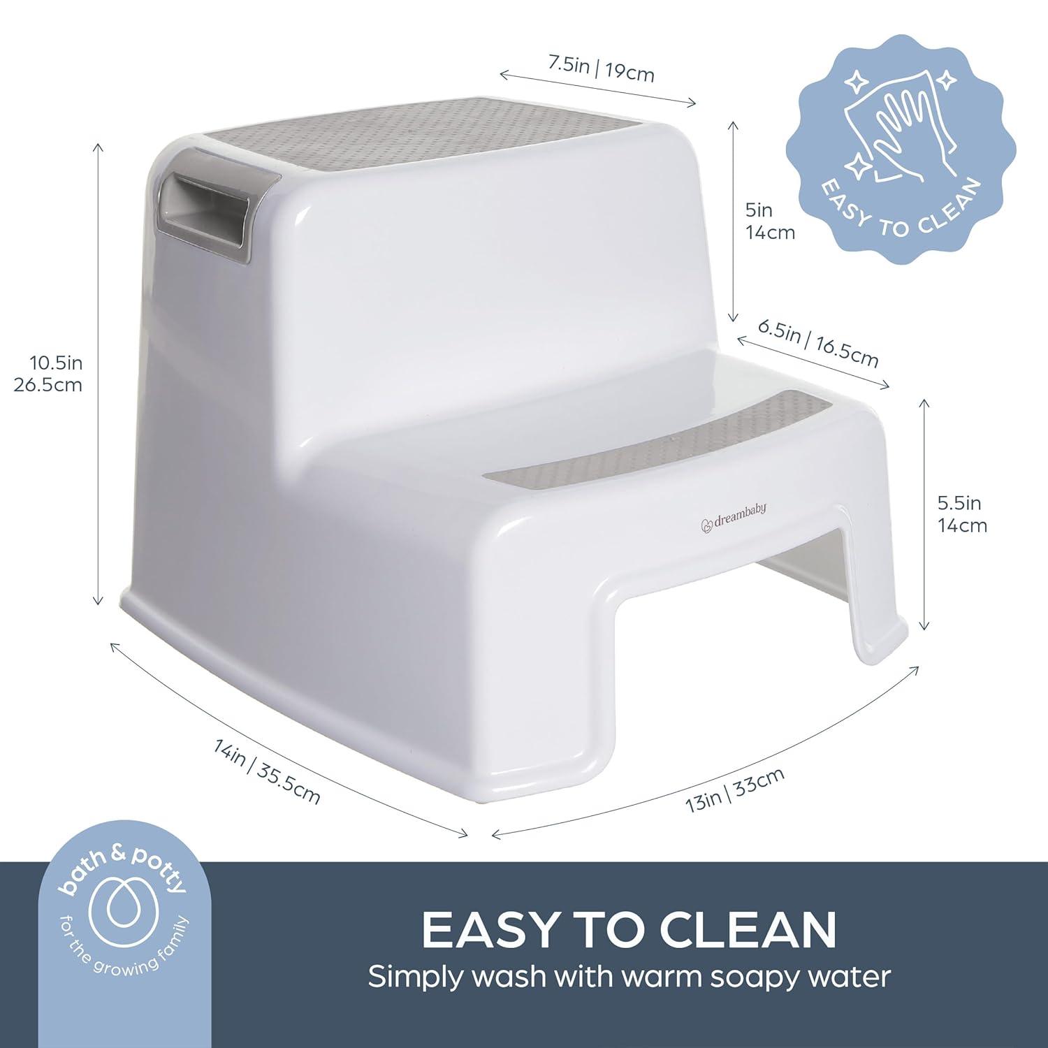 Dreambaby 2-Up Step Stool, Grey