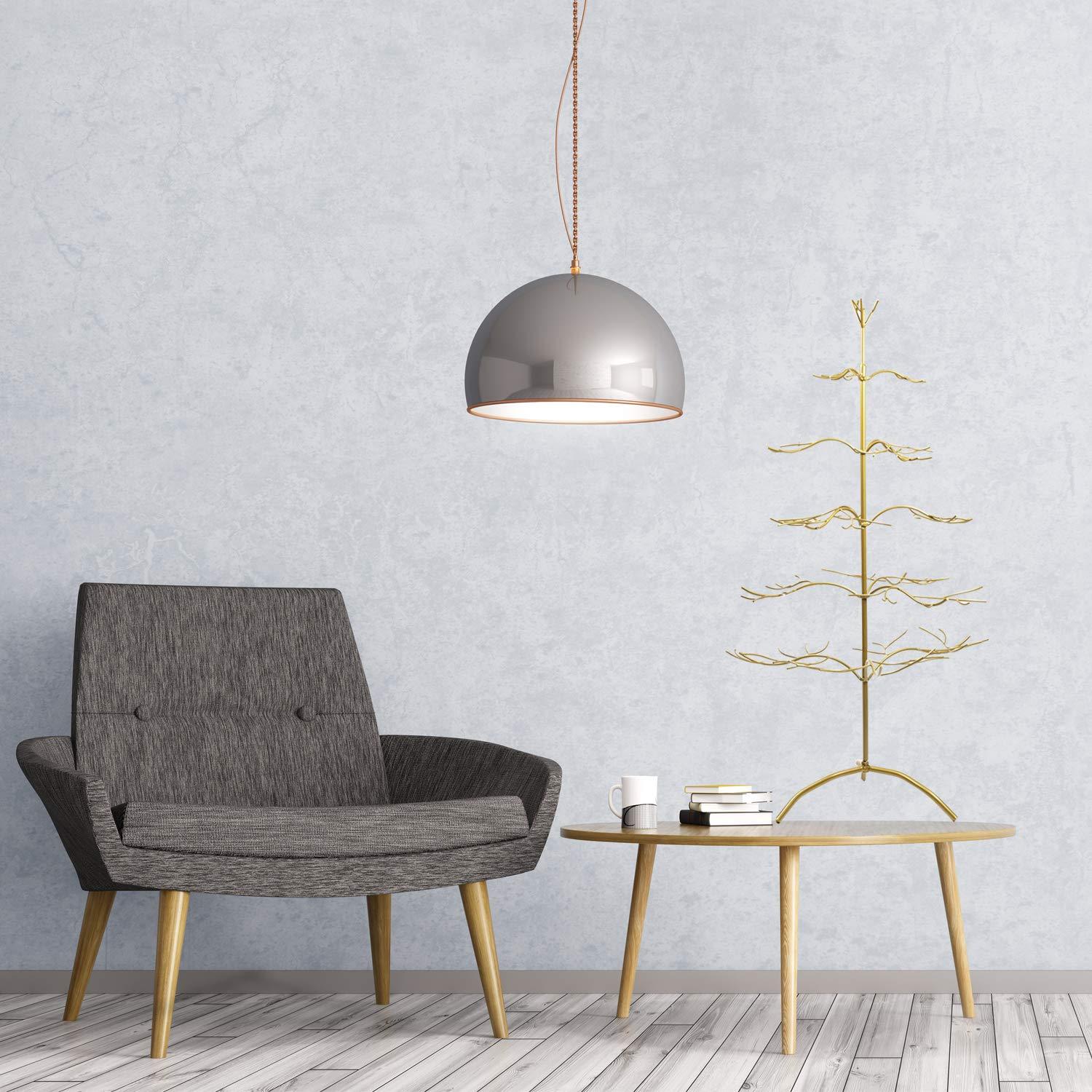 Elegant 36" Silver Metal Christmas Tree & Jewelry Organizer