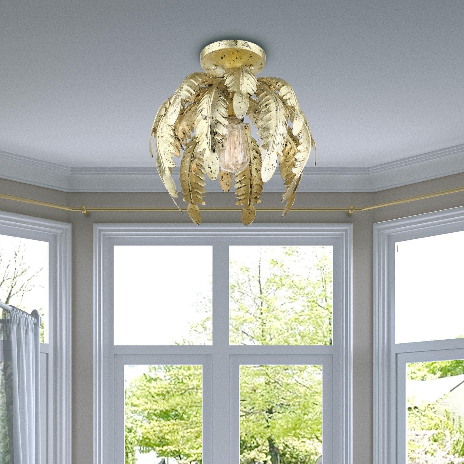 Livex Lighting - Acanthus - 1 Light Semi-Flush Mount in Coastal Style - 12.63