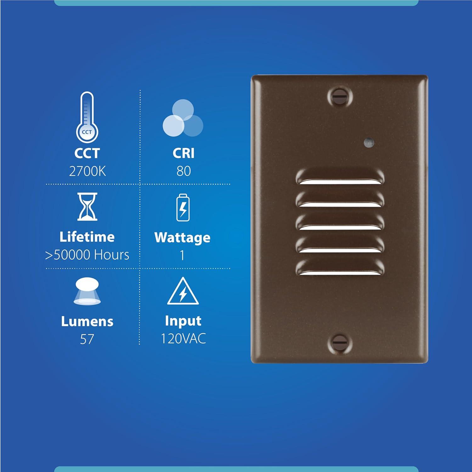 NICOR Lighting Integrated LED Step Light
