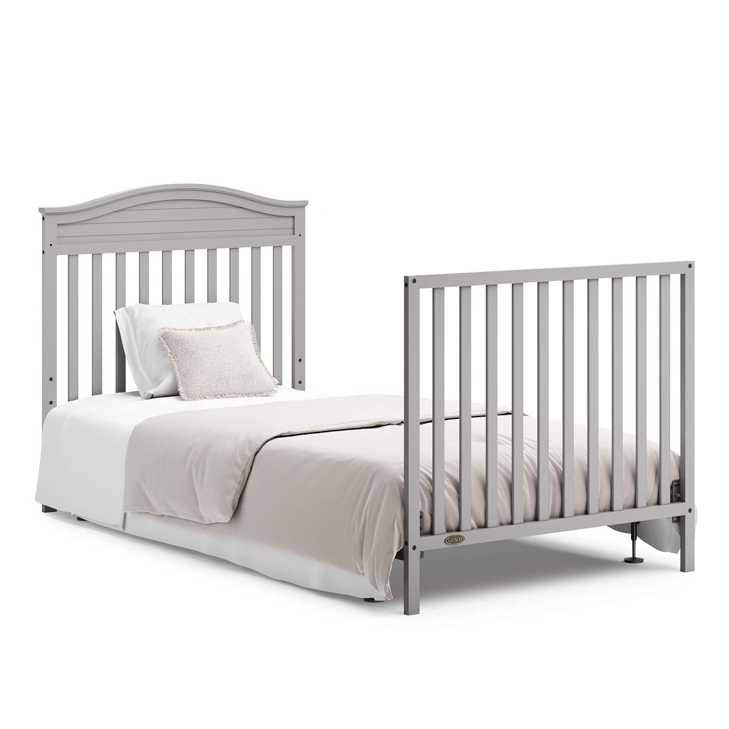 Graco Stella 4-in-1 Mini Convertible Crib with Mattress