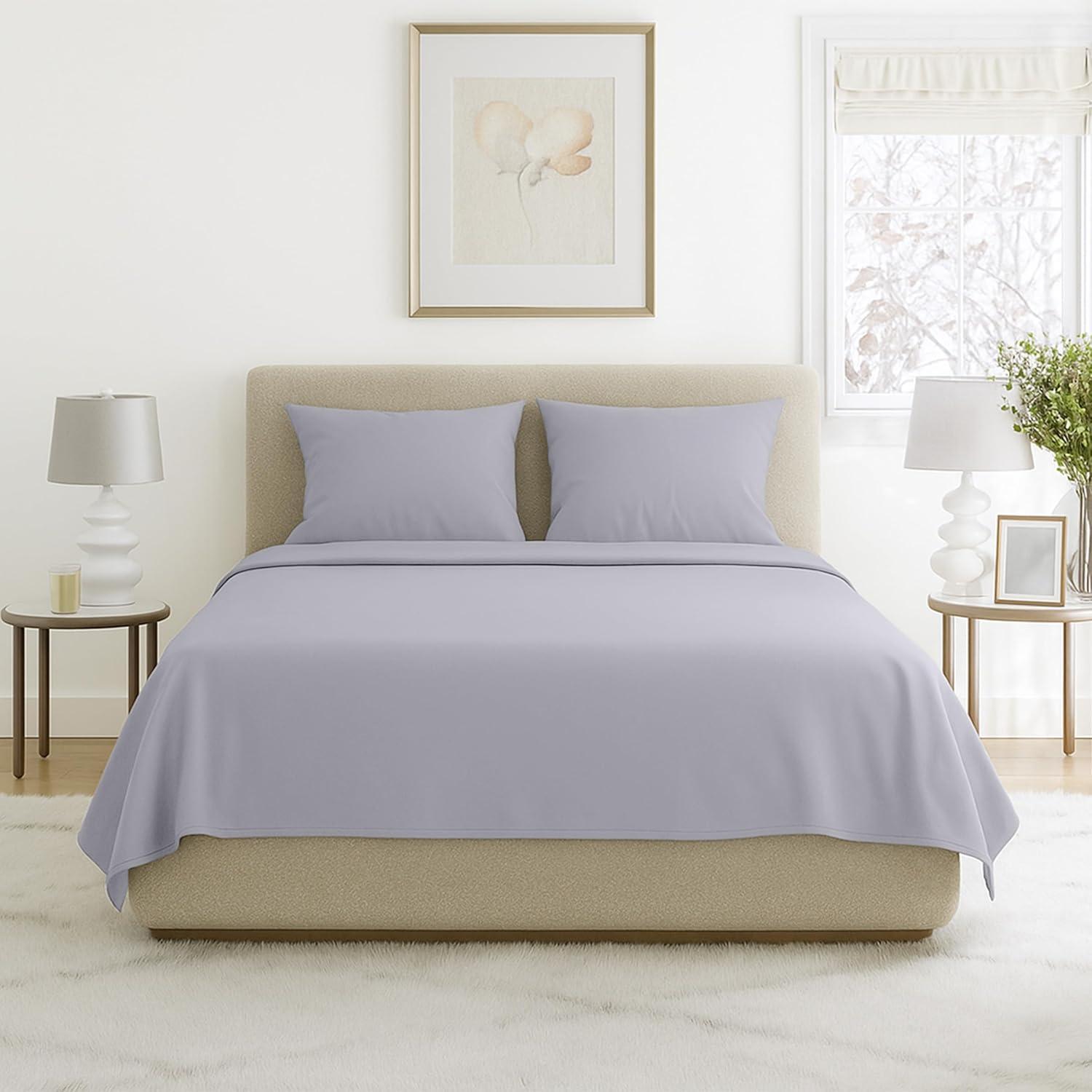 Series 1200 Brushed Microfiber Sheet Set - Wrinkle, Stain & Fade Resistant Bed Linens & Pillowcases