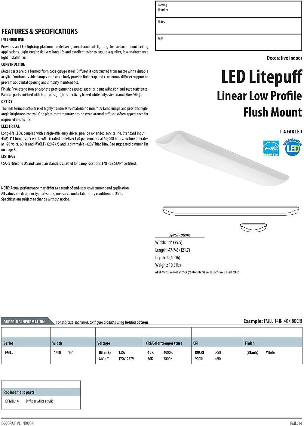 Litepuff LED Flush Mount