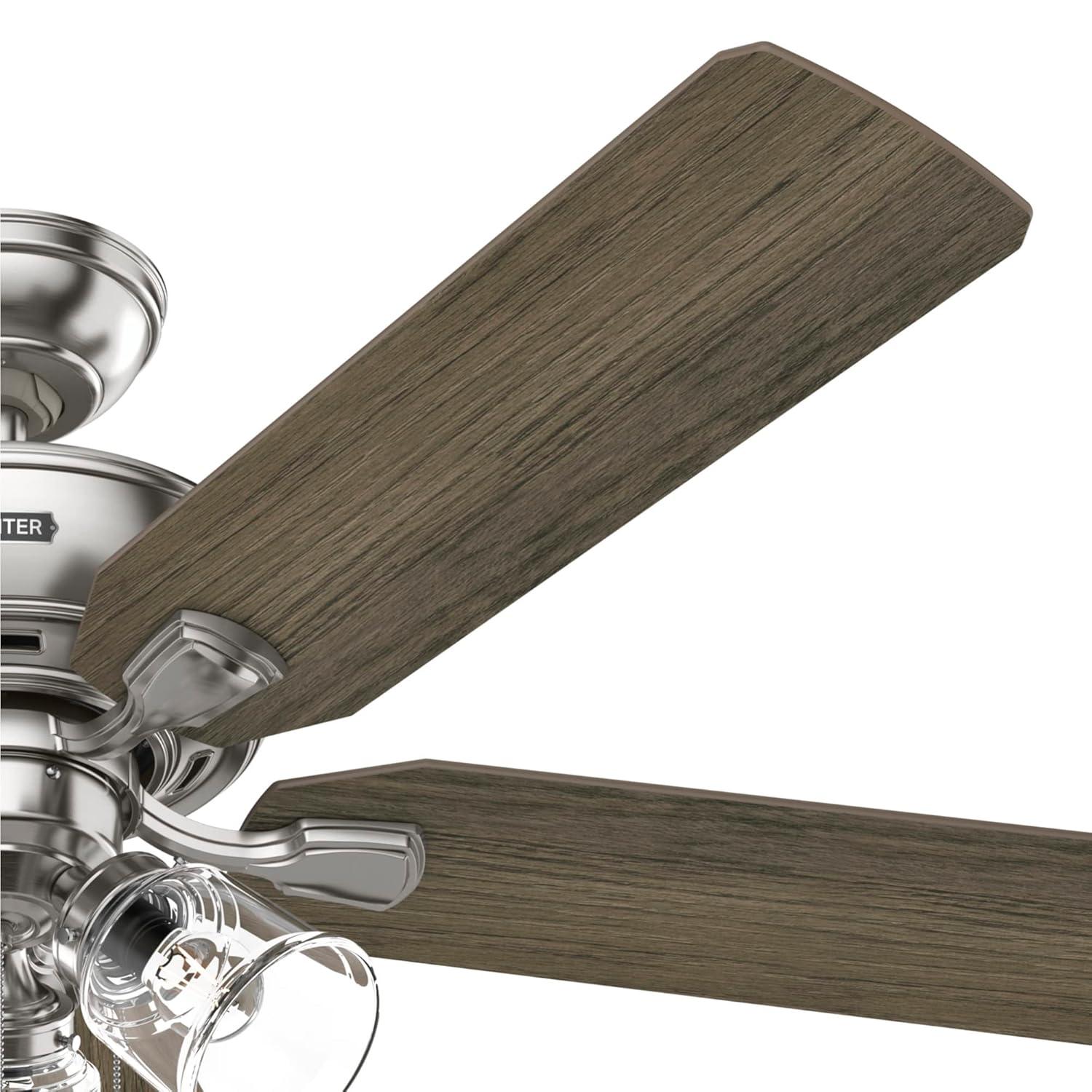 52" Rosner 5 - Blade Ceiling Fan With Lights and Pull Chains
