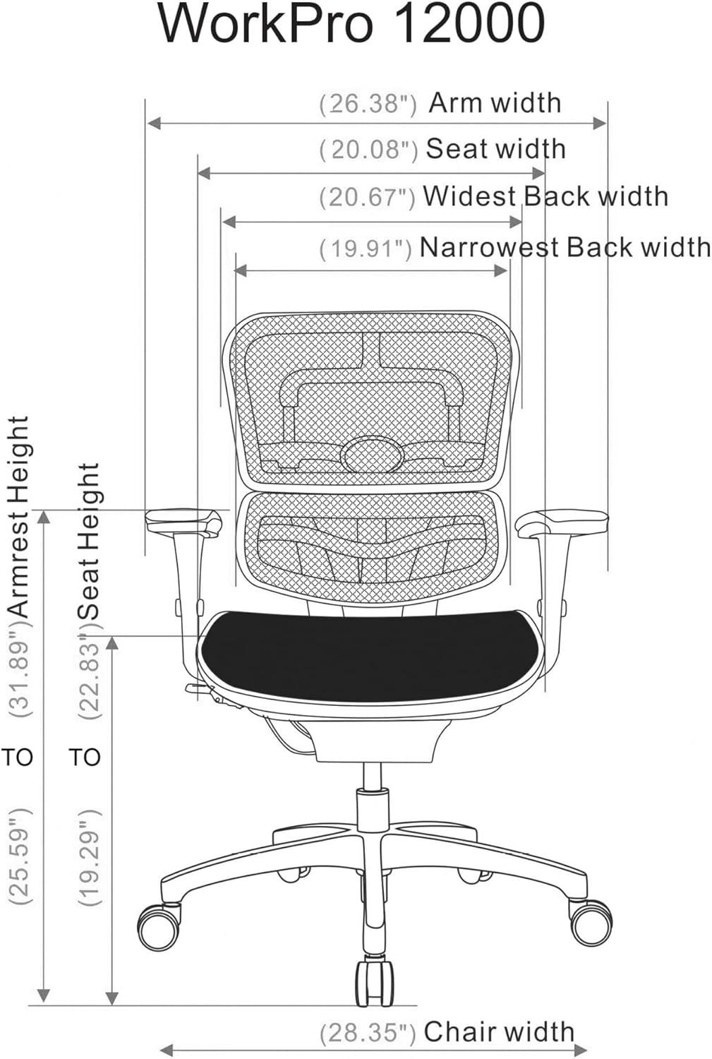 Black Mesh and Fabric Mid-Back Swivel Executive Chair