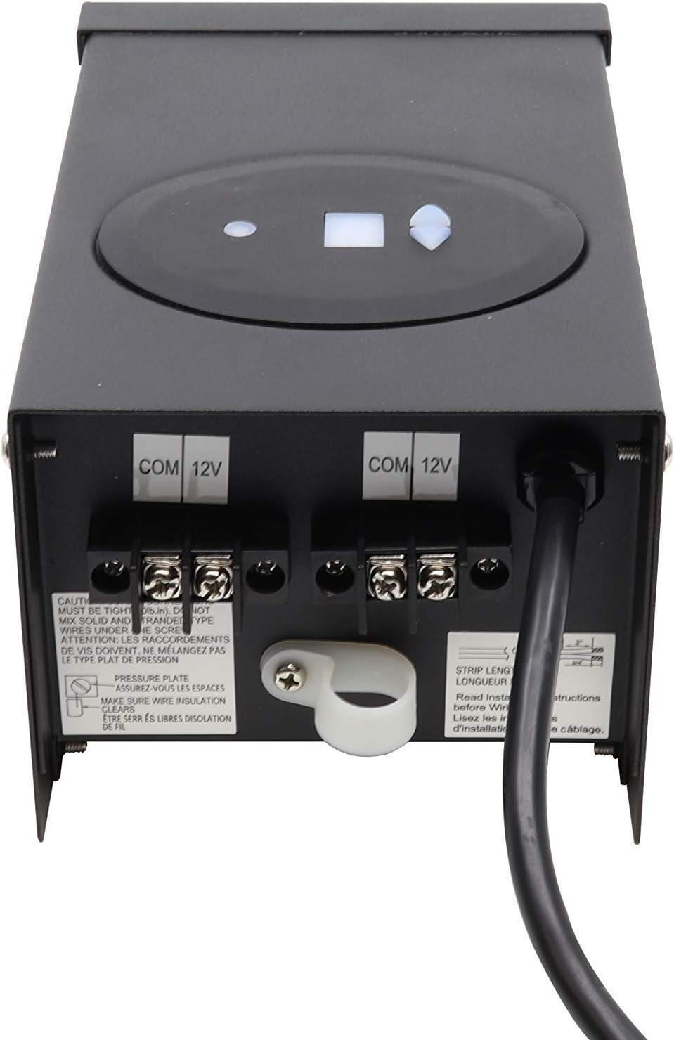 Etl Listed 120w Low Voltage Transformer With Photocell And Timer, 120v Ac To 12v Ac Outdoor Power Pack, Cec Vi Certified