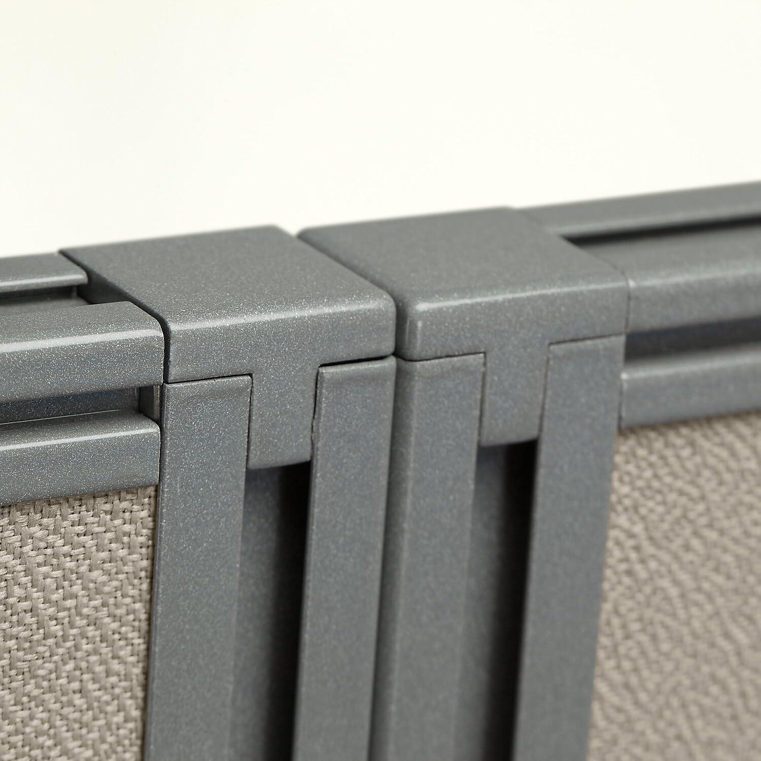 Bush Business Furniture Easy Office Rectangle 1 Person Cubicle with Cable Management