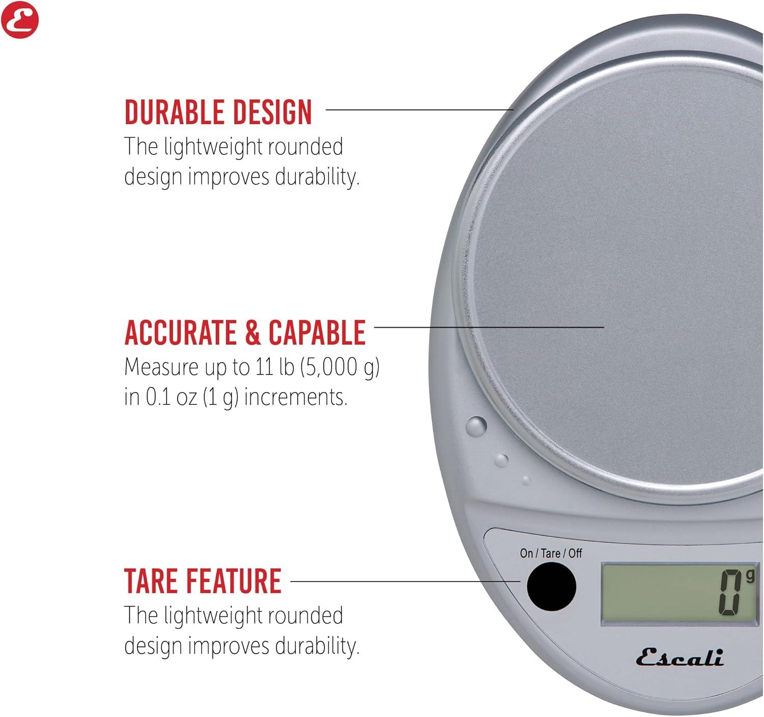 Escali Primo Digital Scale - Chrome