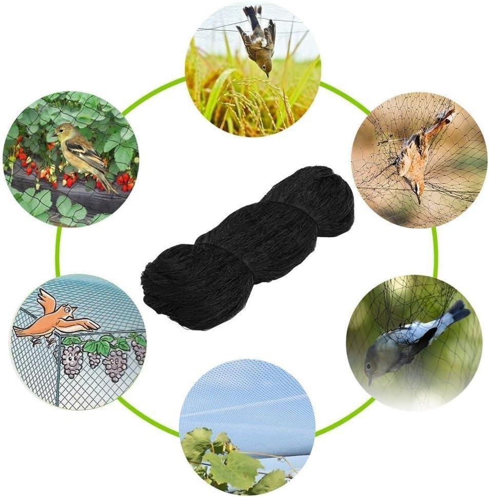 Netting Noa Store Nylon Mesh Anti Bird Netting Aviary Netting and Poultry Netting [25 x 50] ft 13.78 in Black