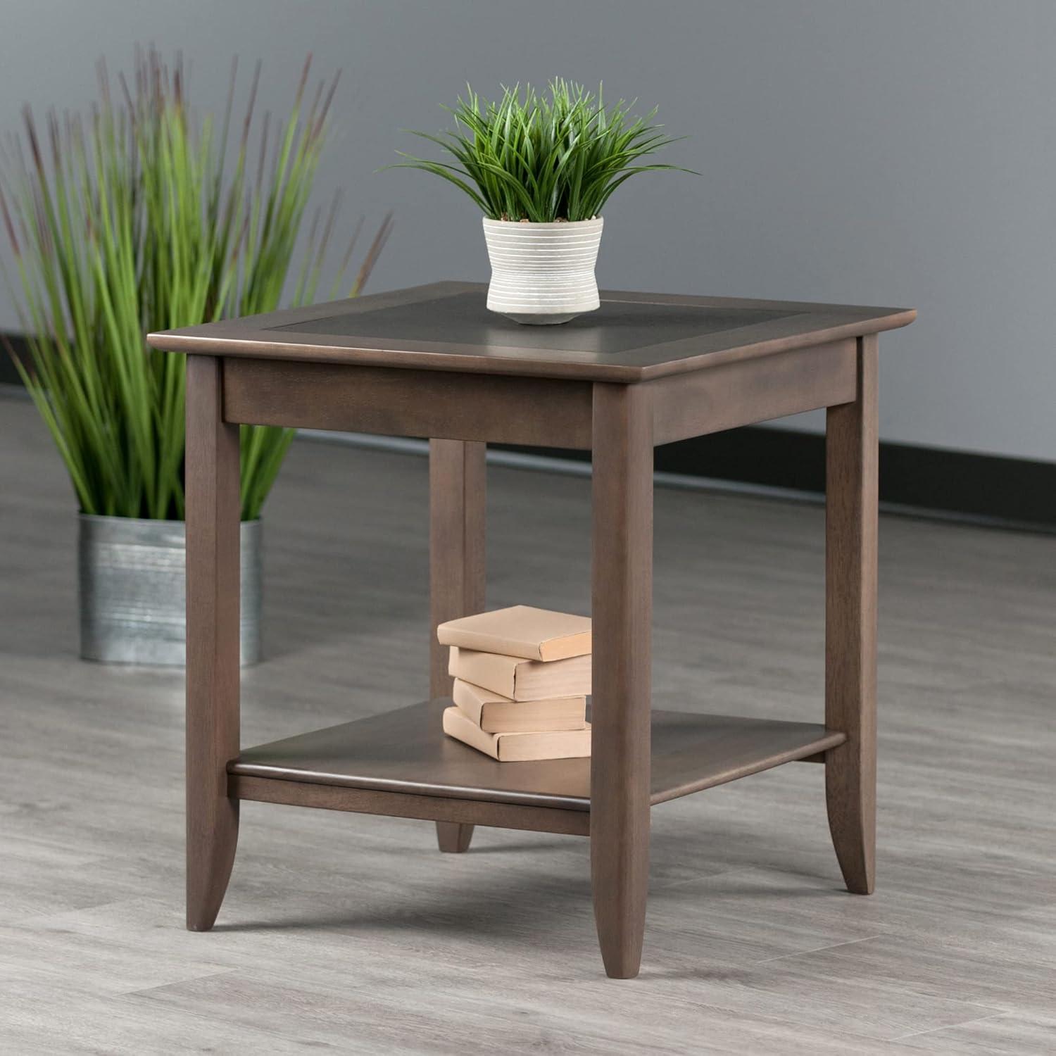 Santino End Table Oyster Gray - Winsome