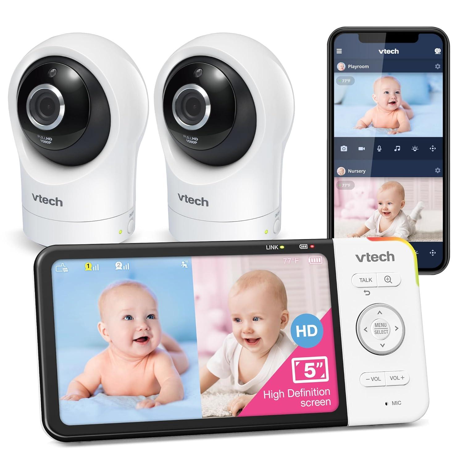 VTech Digital Video Monitor with Remote Access and 2 Cameras 5"- RM5764-2HD