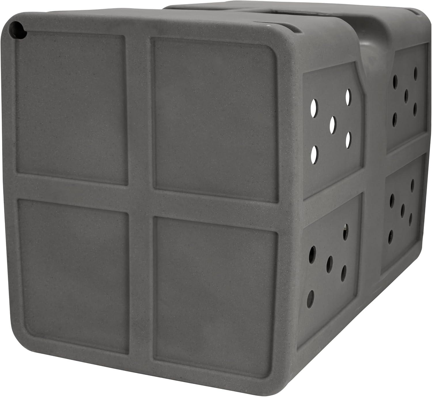 Dakota Large Ventilated Framed Pet Kennel w/Ultra-Secure Lock, Easy-Grip Handle & Keyed Paddle Latching Door for Large-Breed Dogs