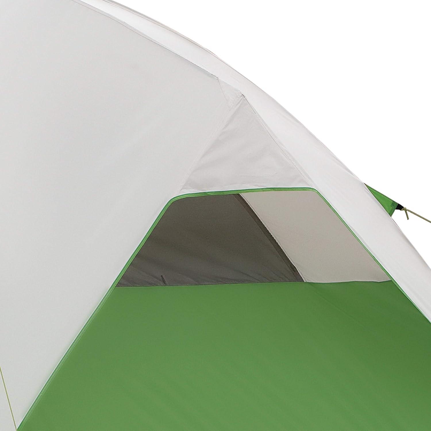 Coleman Evanston 6-Person Dome Tent with Screen Room, 2 Rooms, Green