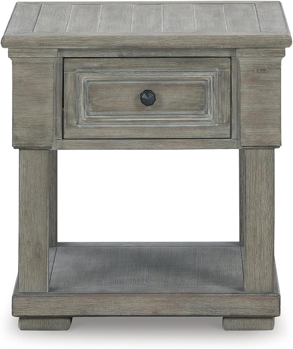 Signature Design by Ashley Casual Moreshire End Table, Light Brown