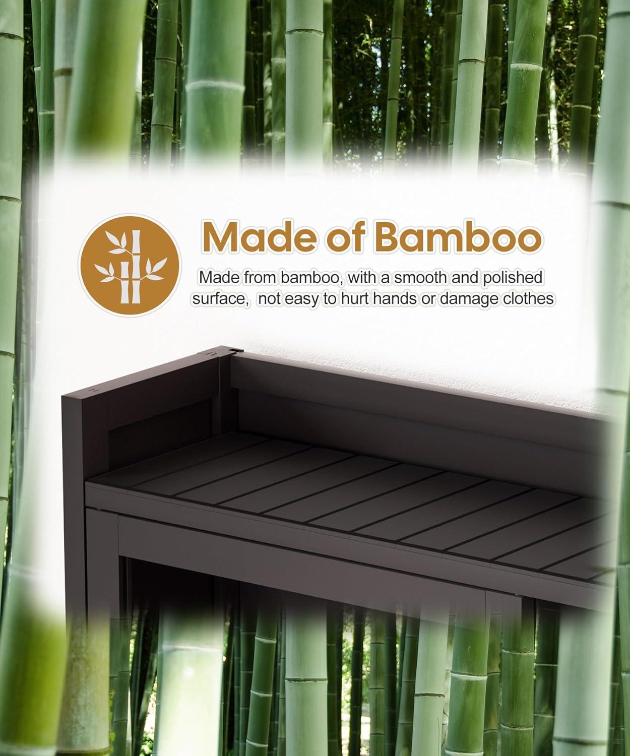 Latitude Run® Over The Toilet Storage Cabinet With Acrylic Door Panel And Paper Towel Drawer, Bamboo Space Saver Shelf, Bathroom Organizer Rack