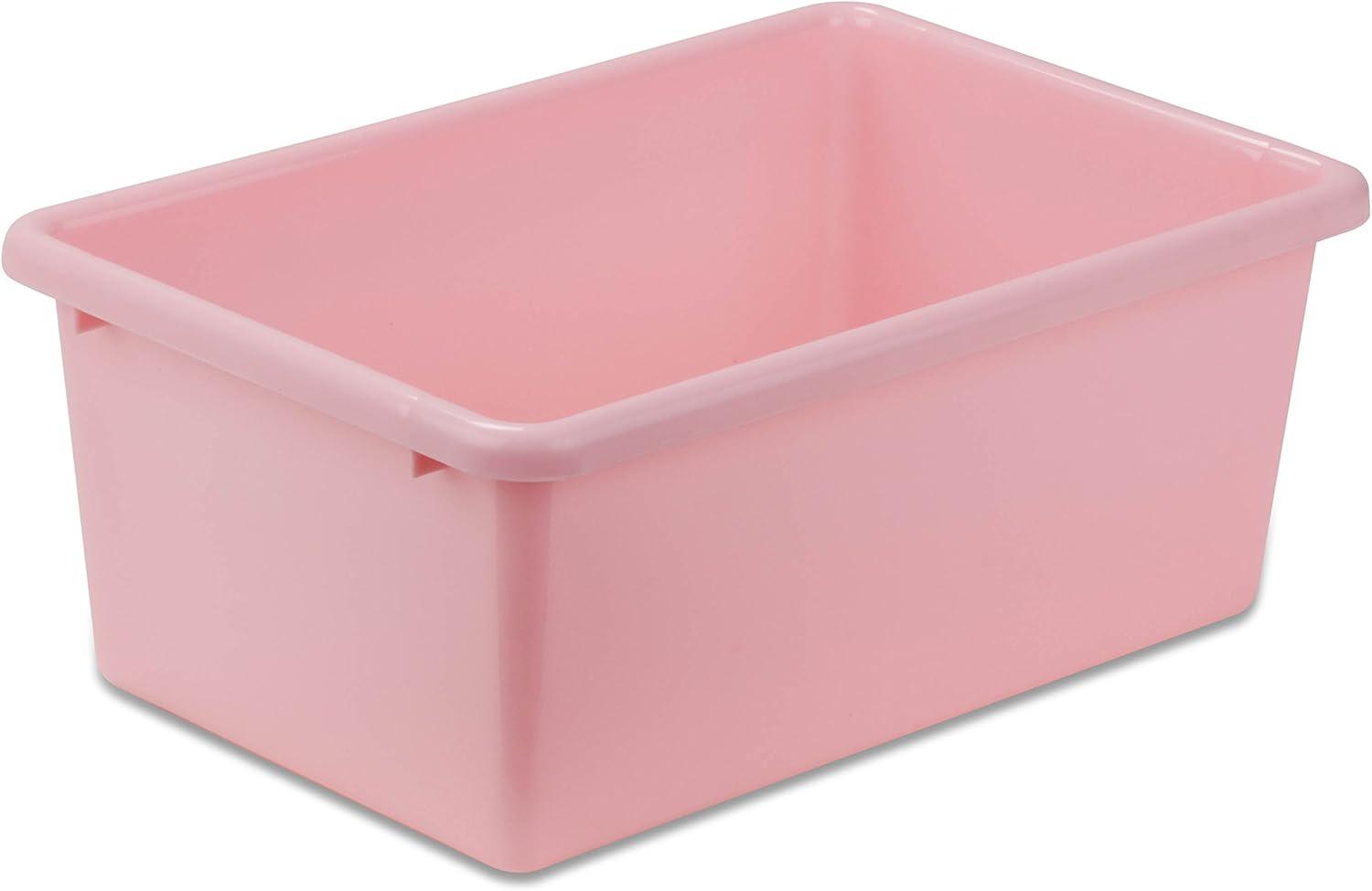 Honey Can Do Lightweight Small Plastic Bin, Multicolor