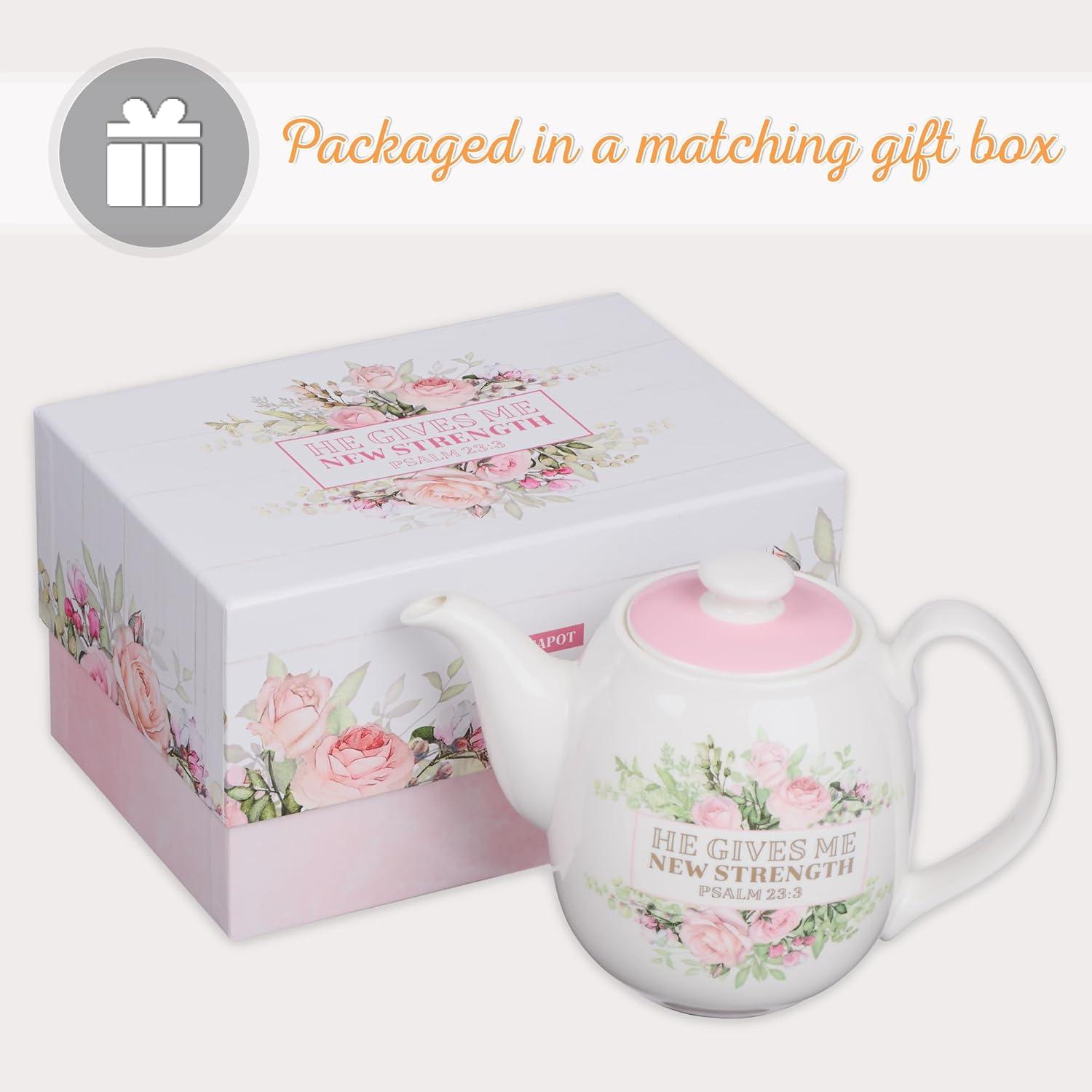 Be Still and Know Teapot in Purple - Psalm 46:10