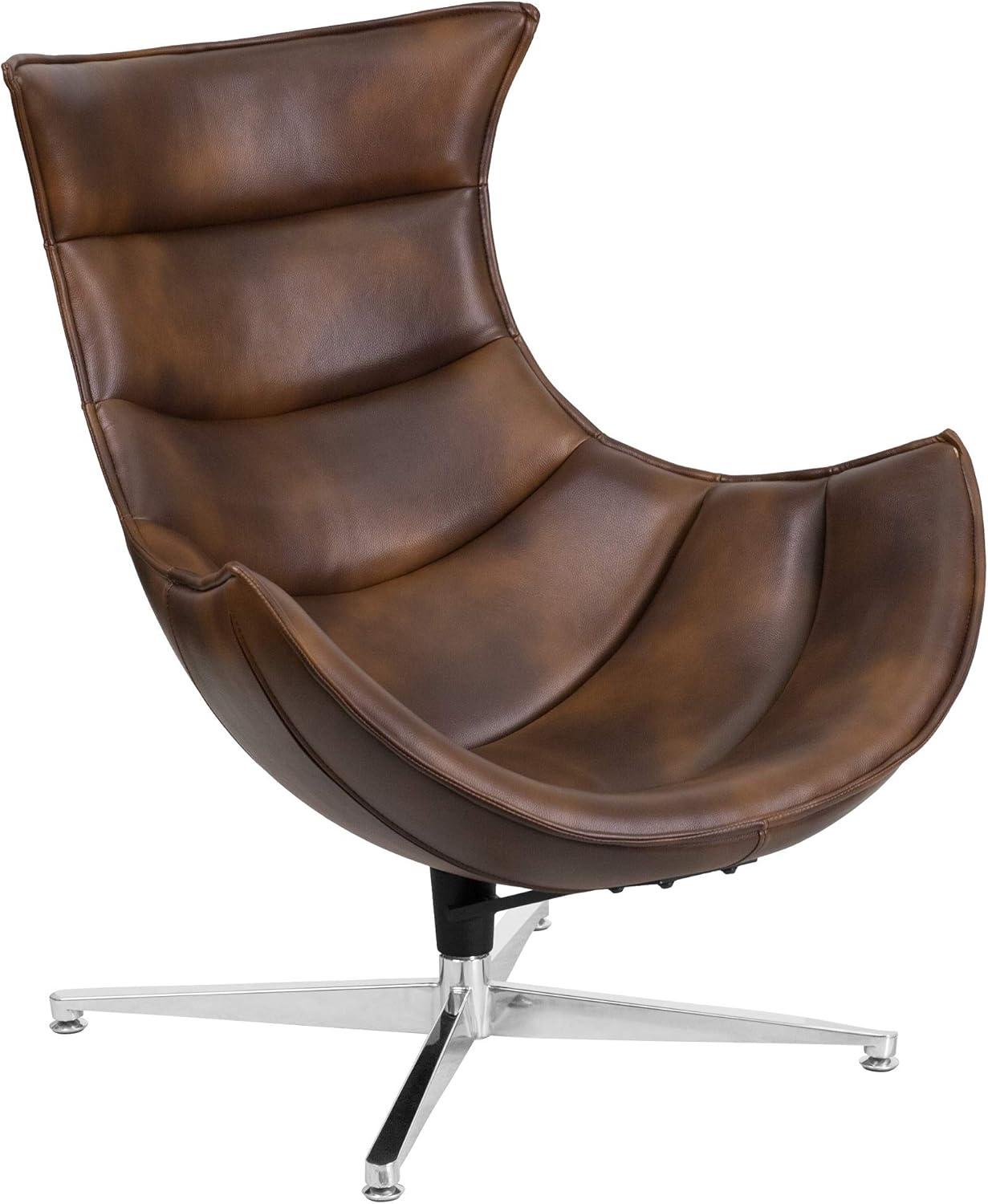 Flash Furniture Home Office Swivel Cocoon Chair - Living Room Accent Chair