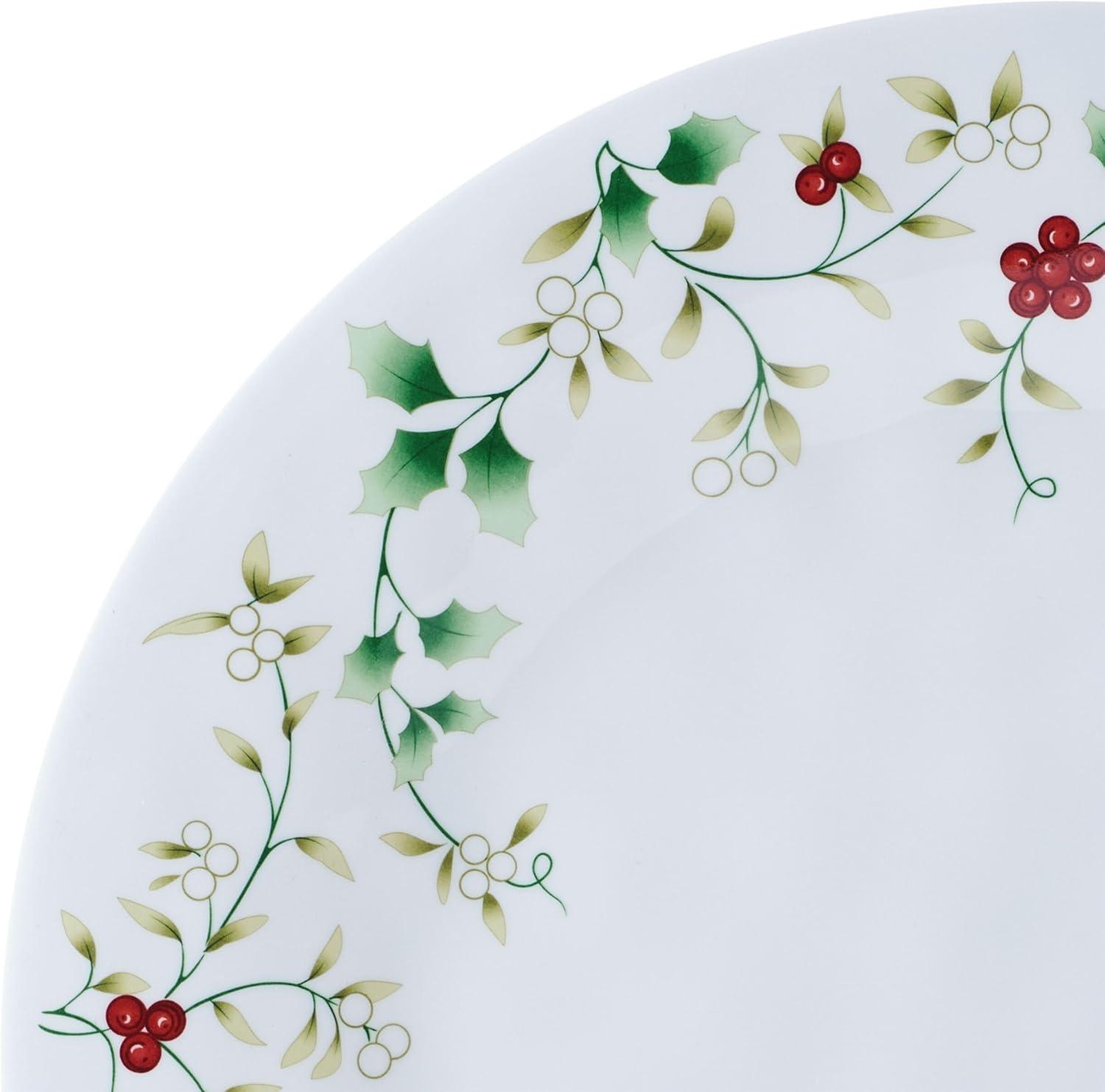 Winterberry Melamine Holiday Dinnerware Set, Service for 6