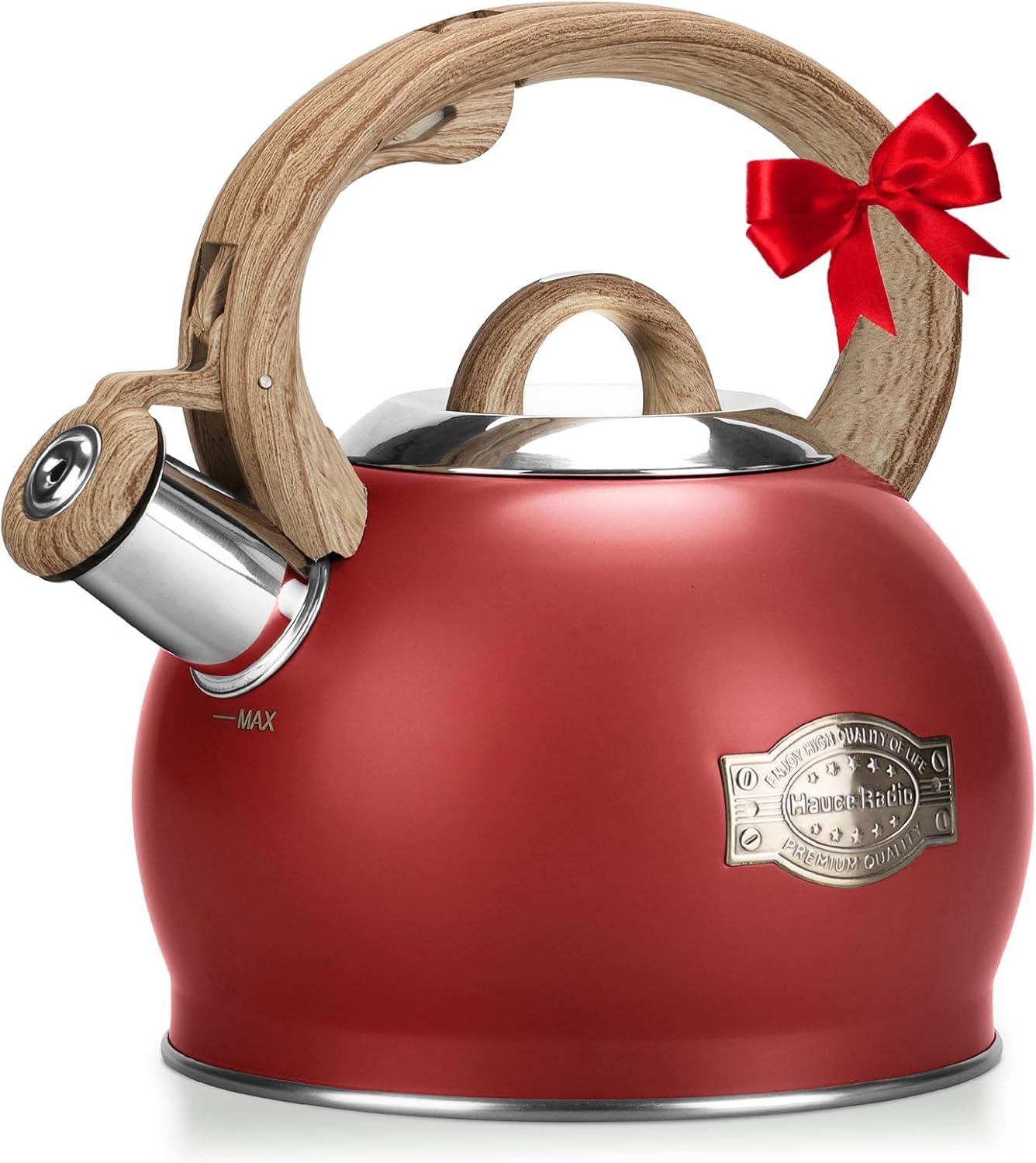 LUXESIT LUXESIT 2.64 Quarts Stainless Steel Whistling Stovetop Tea Kettle