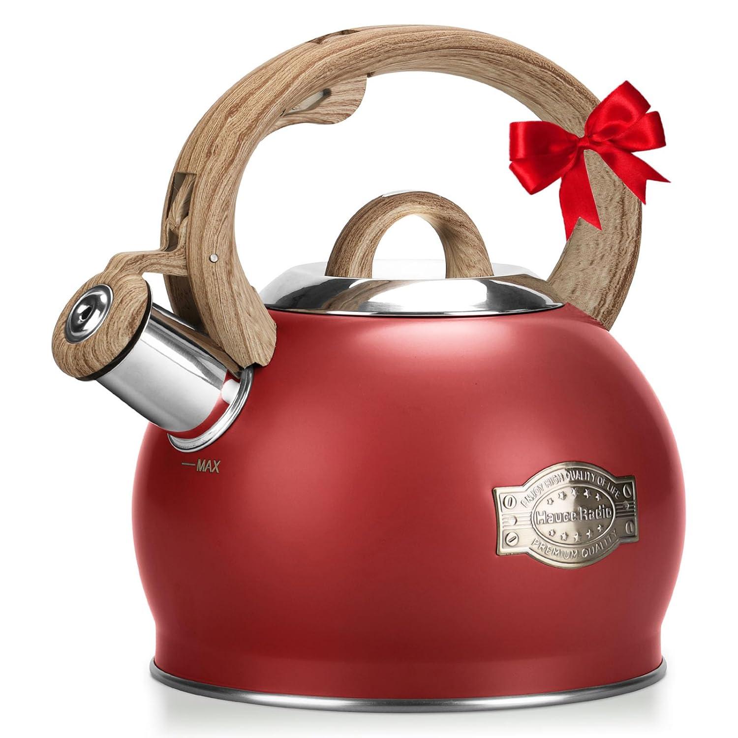 LUXESIT LUXESIT 2.64 Quarts Stainless Steel Whistling Stovetop Tea Kettle