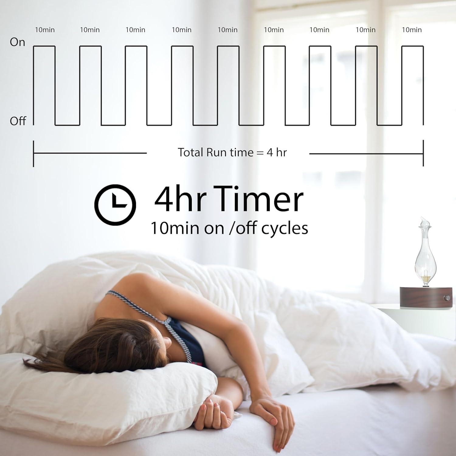 ArOmis Premium Glass Essential Oils Nebulizer - Waterless Diffuser for Aromatherapy - Handmade Oil Diffuser, Wooden Base, No Plastic, No Heat, No Battery, No LEDs - Solum Lux Merus