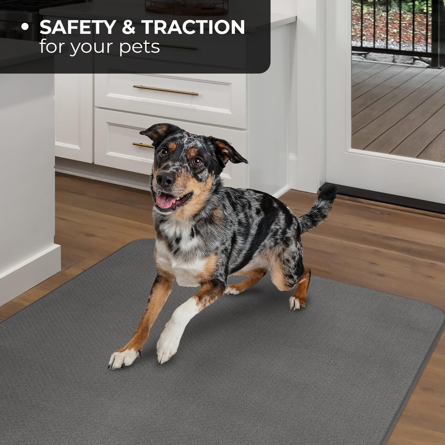 Skid-resistant Carpet Indoor Area Rug Floor Mat - Gray - 2' X 3' - Many Other Sizes to Choose From