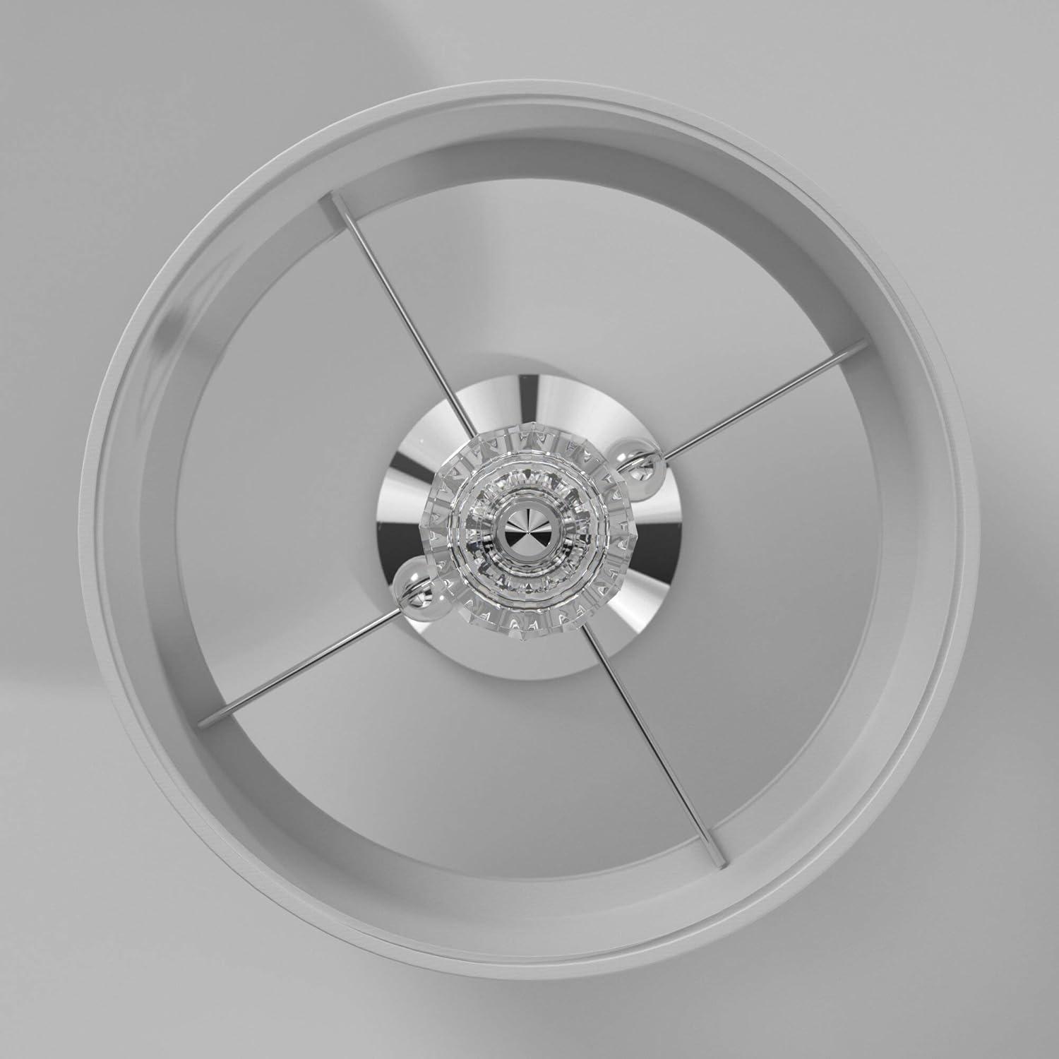Palatial Chrome 15.75" Semi Flush Mount with Elongated Candles