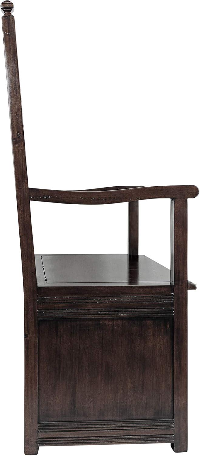 Design Toscano Historic Mahogany Monk's Bench