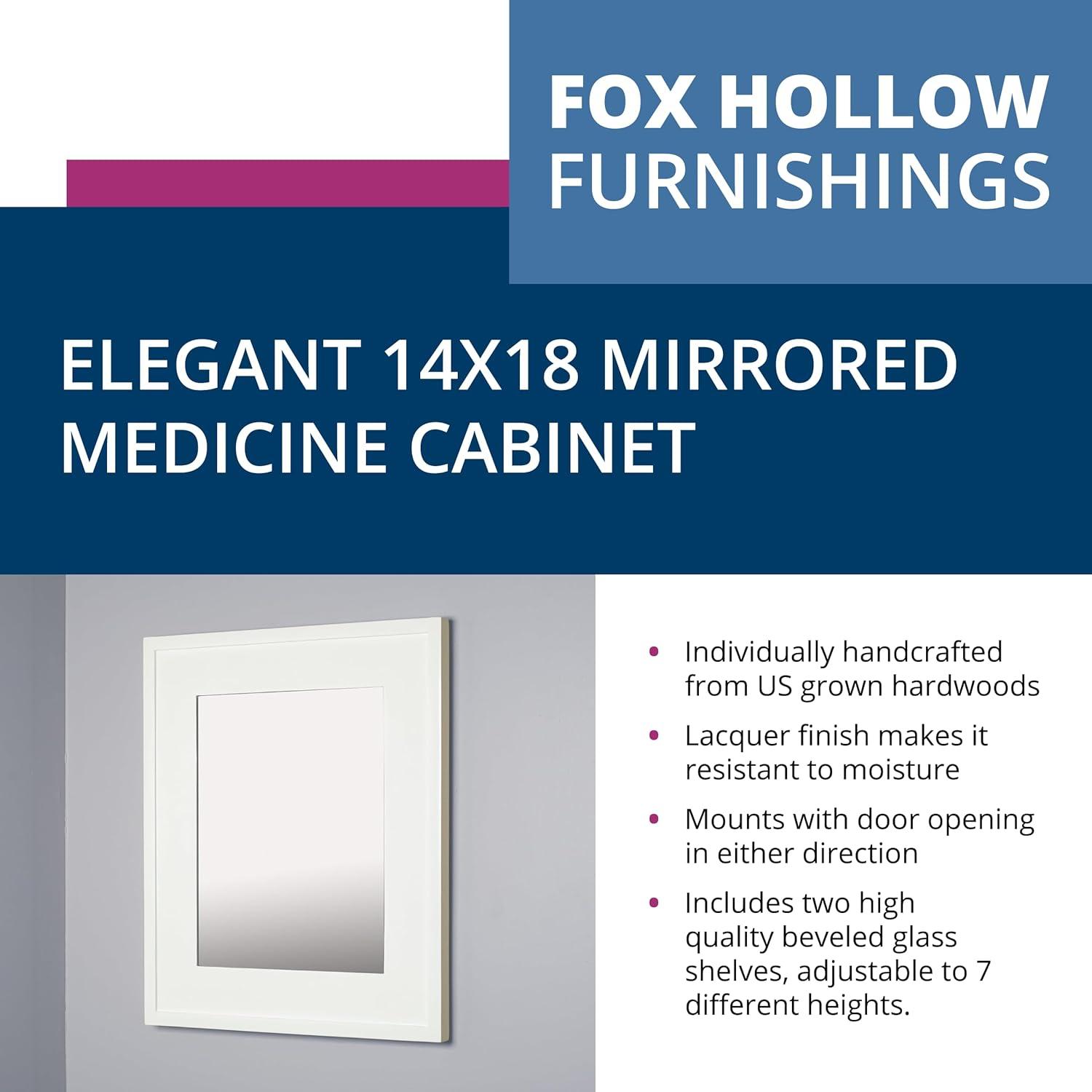 Recessed Mirrored Medicine Cabinet by Fox Hollow Furnishings