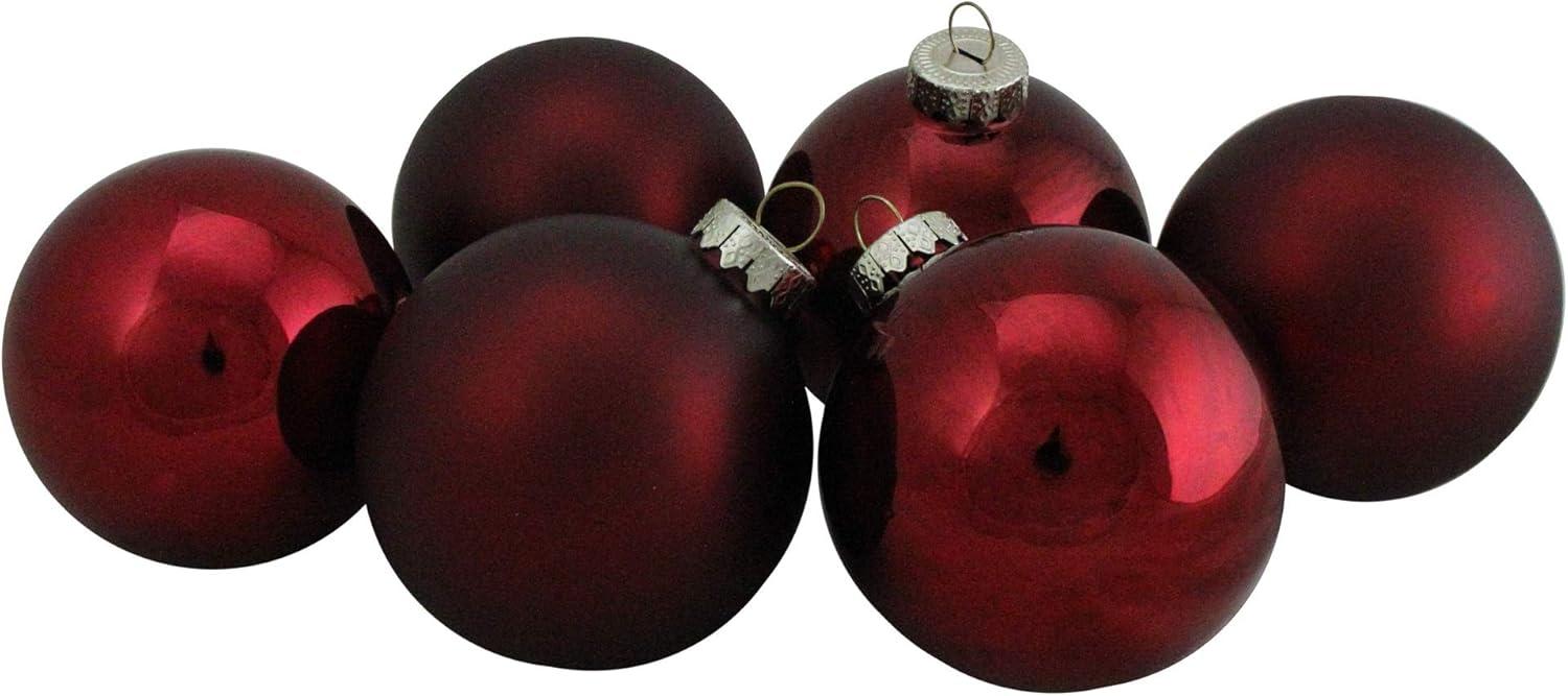Northlight Seasonal Glass Ball Christmas Ornament (Set of 6)