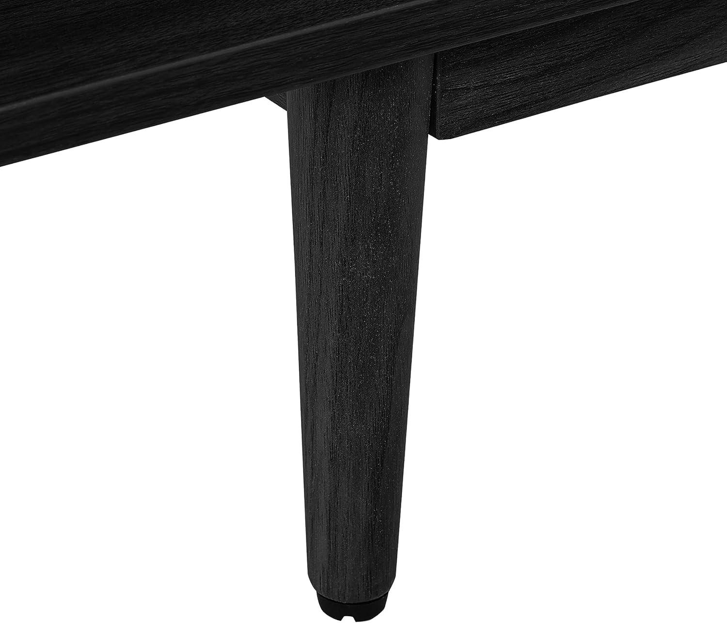 Liam Black Mid-Century Modern Wine Storage Sideboard