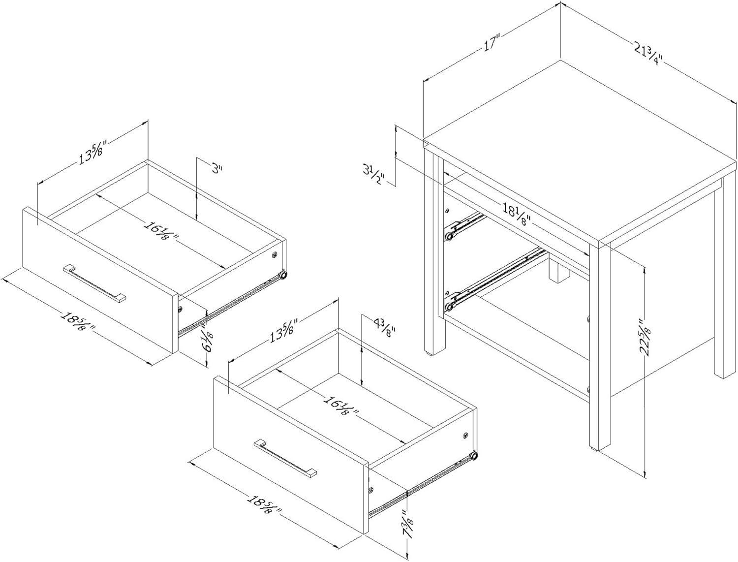Gravity 2 - Drawer Nightstand