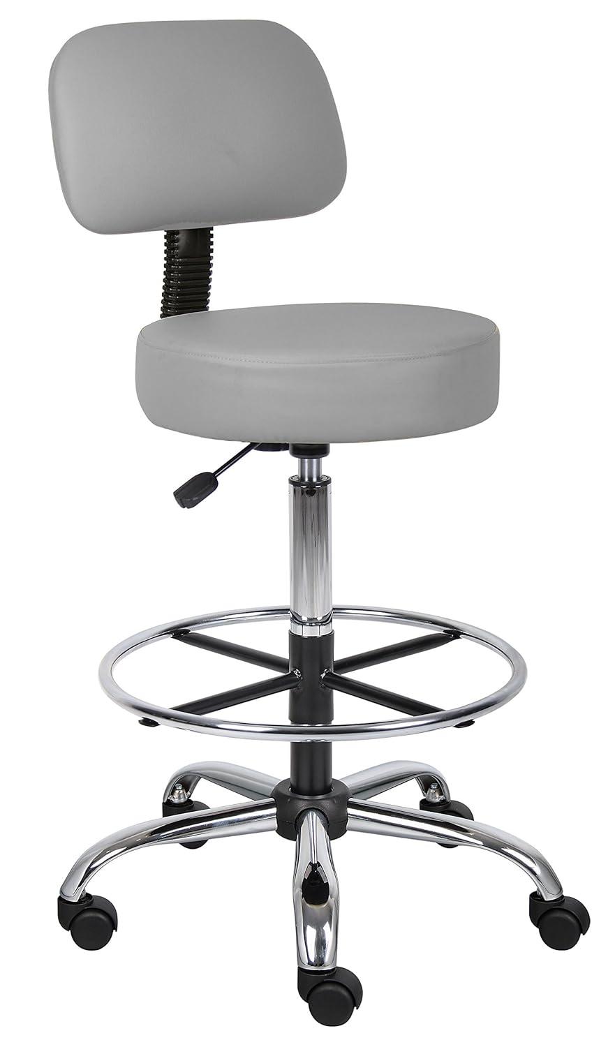 Boss Office Products Vinyl Drafting Chair
