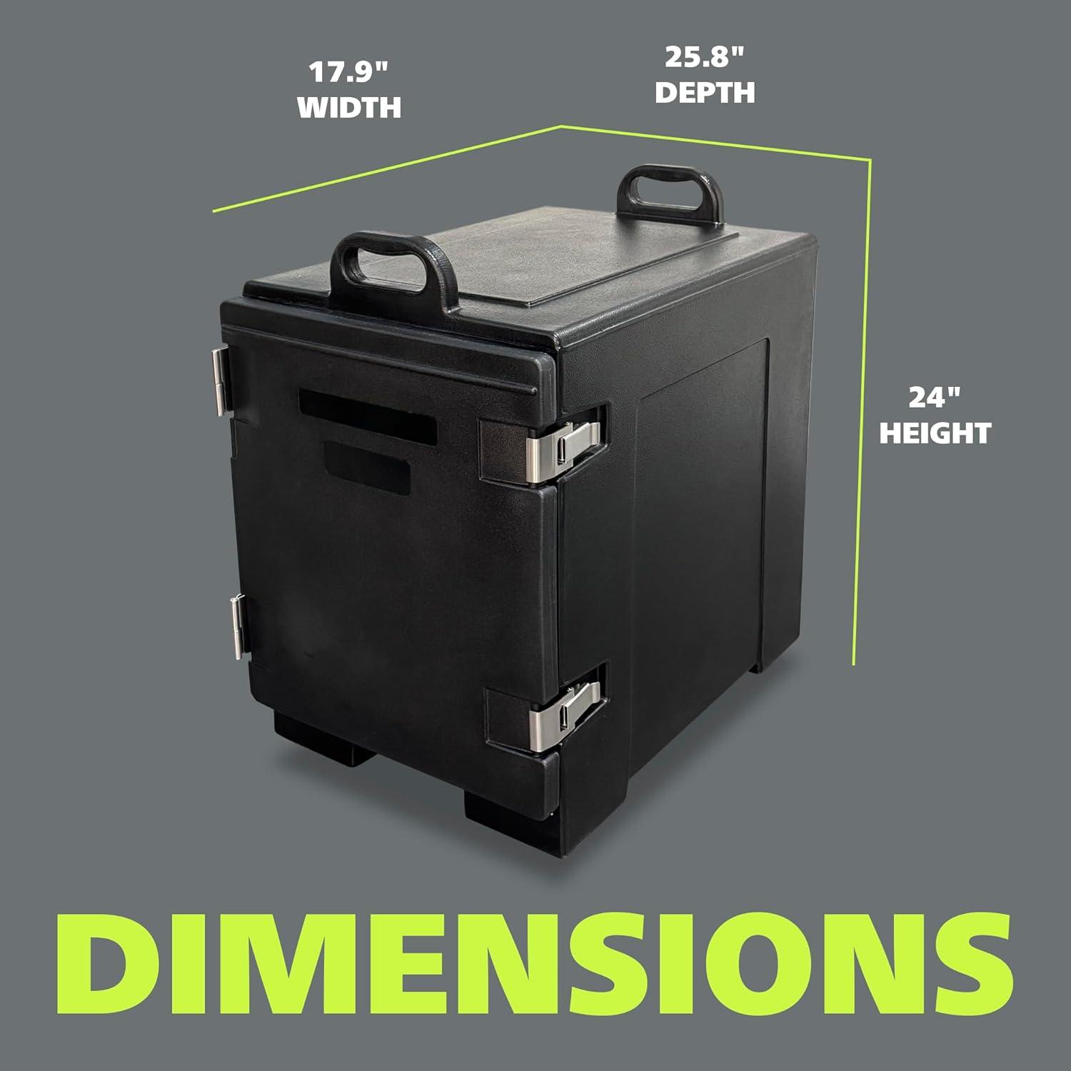 Pearington 81 Quart Polyurethane End-Loading Insulated Food Carrier