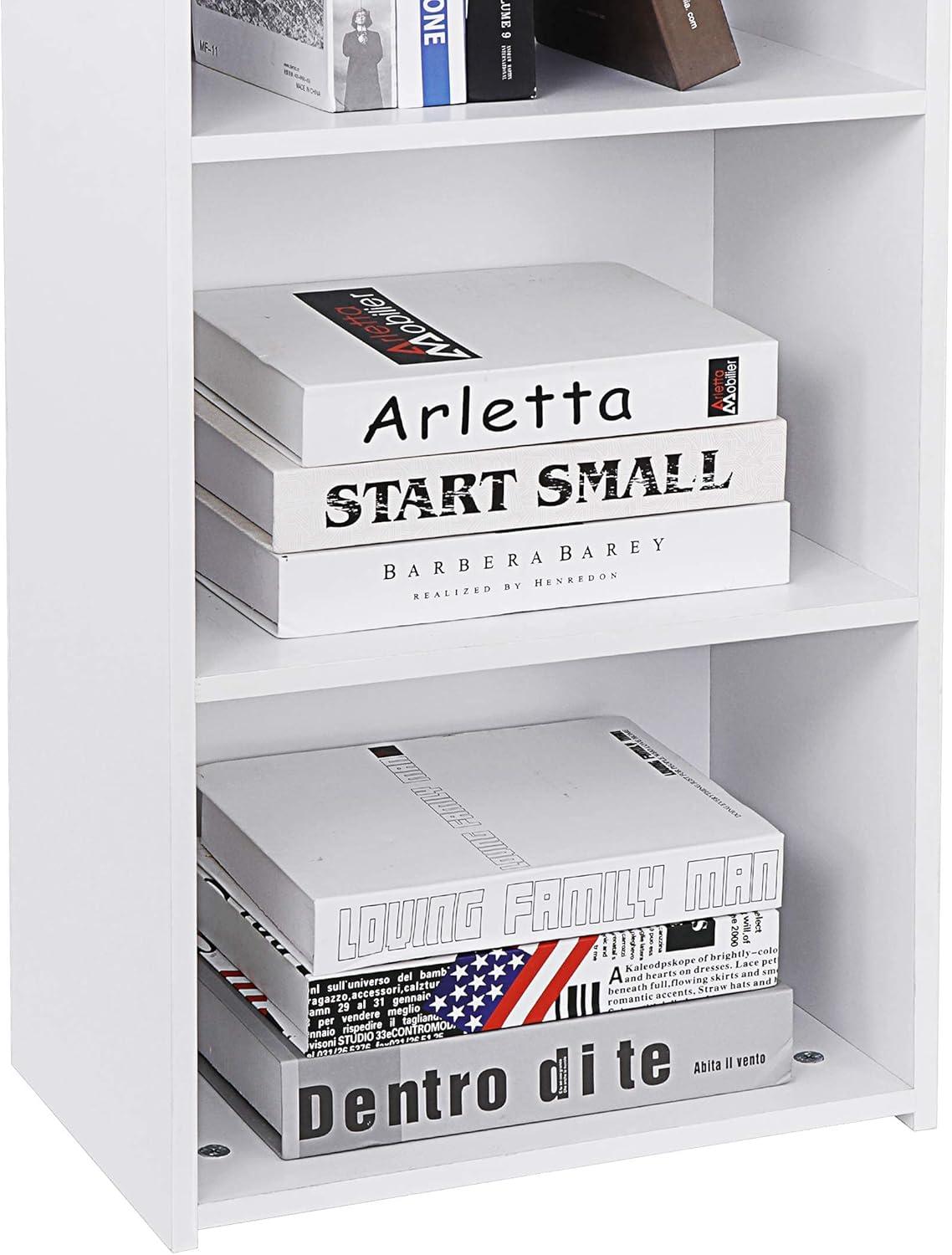 ZENY 5-Tiers Bookshelf Bookcase Multipurpose Collection Display Storage