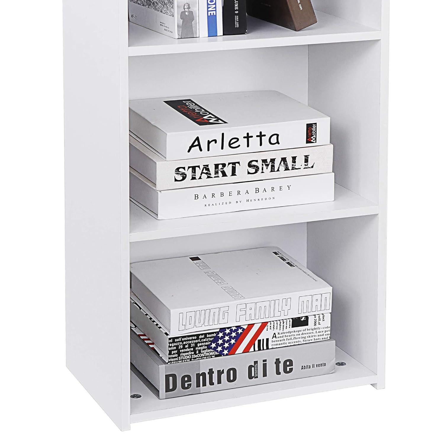 ZENY 5-Tiers Bookshelf Bookcase Multipurpose Collection Display Storage