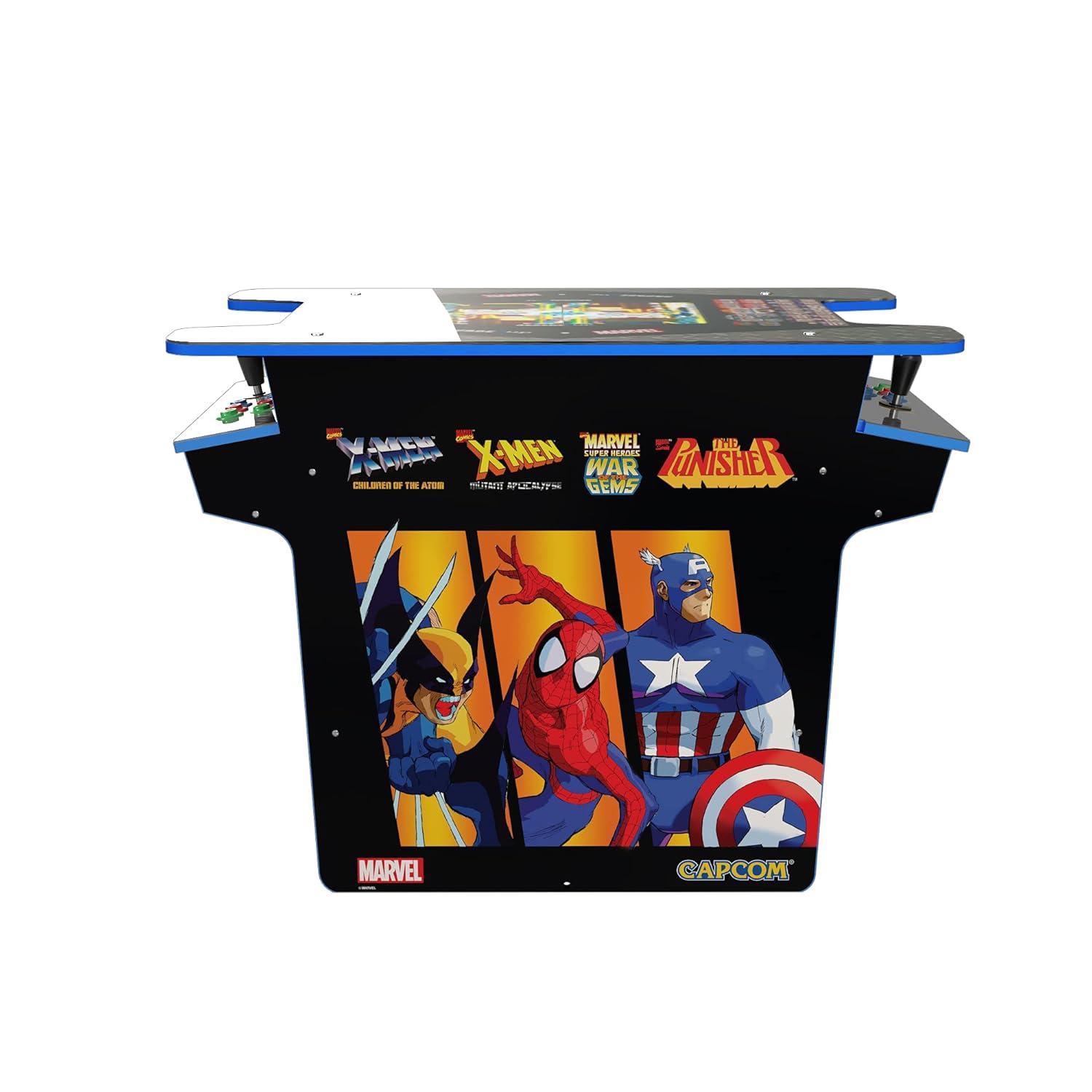 Arcade1UP Marvel vs. Capcom Head-to-Head (H2H) Gaming Table with Lit Deck