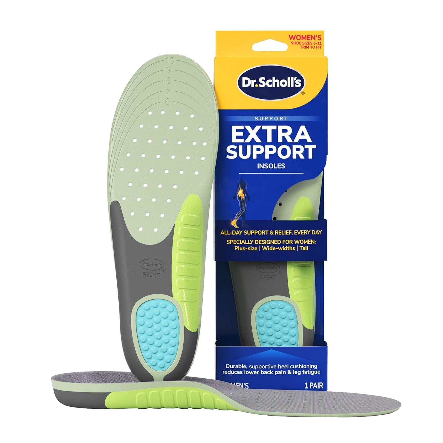 Dr. Scholl's Extra Support Trim to Fit Inserts Insoles for Women - Size 6-11 - 1 pair