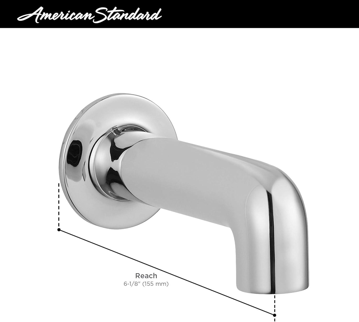 American Standard Studio S Non-Diverter IPS Tub Spout in Matte Black