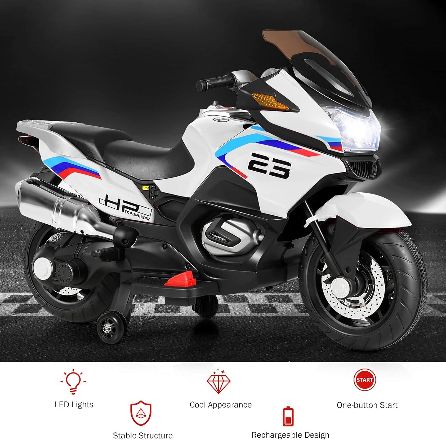 Costway Costway 12 Volt 1 Seater Motorcycles Battery Powered Ride On