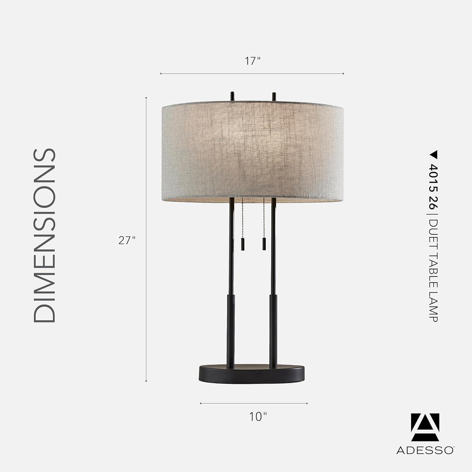 Tuppence Metal Table Lamp (27")
