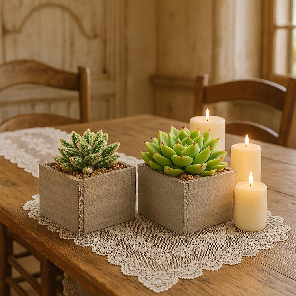 Union Rustic Gritton Wood Table Vase (Set of 6)