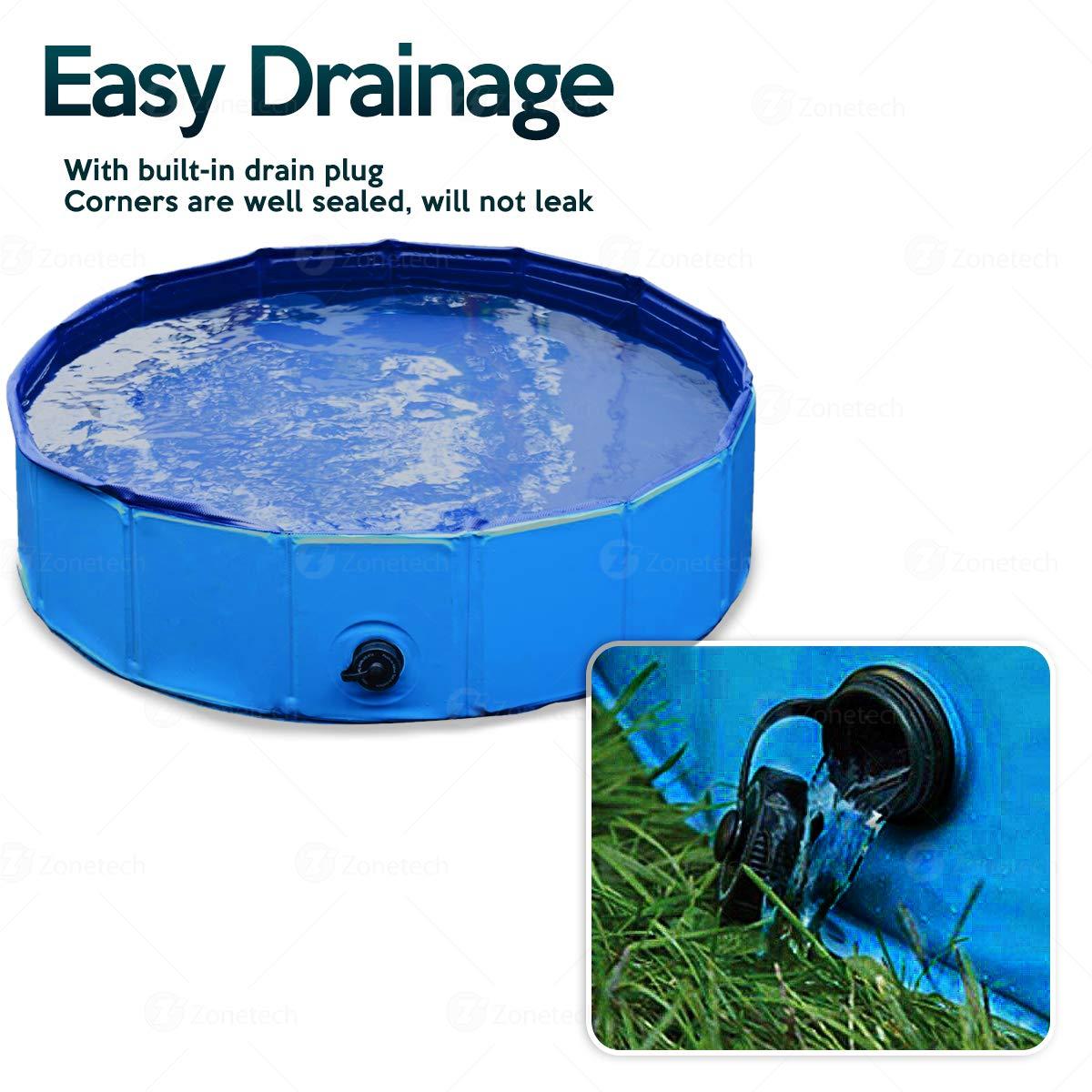 Zone Tech Plastic Round Pet Pool 12'' H x 38'' W x 12'' L