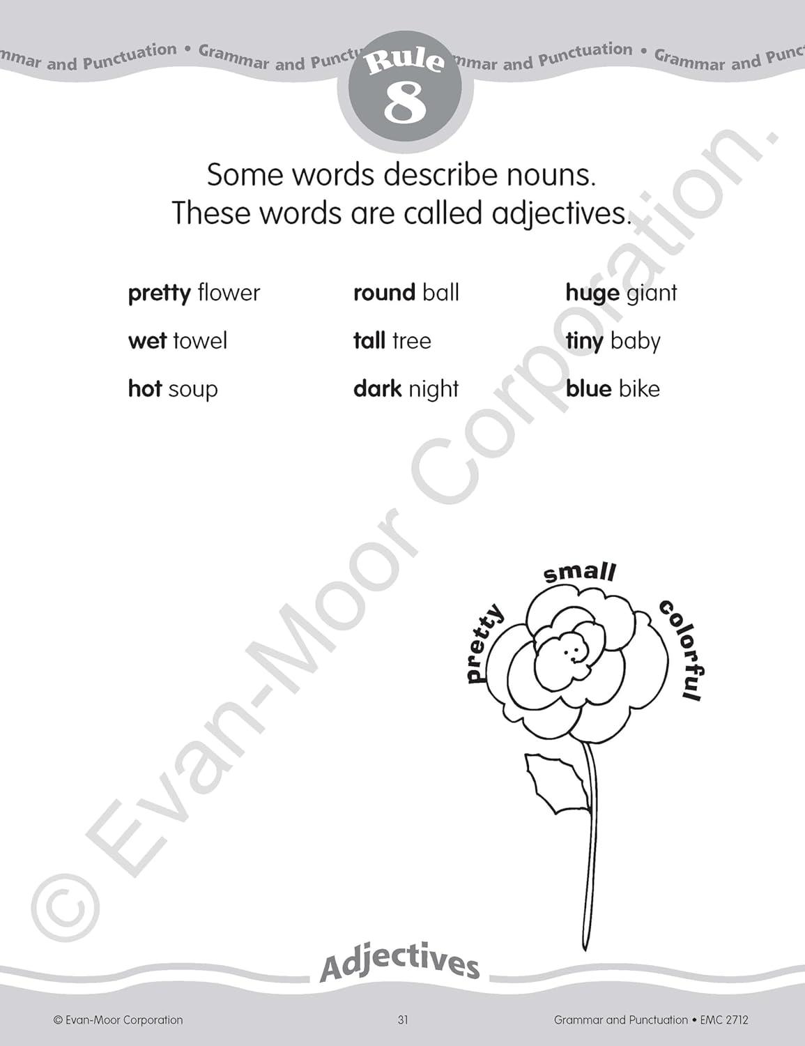 Grammar & Punctuation, Grade 2 Teacher Resource - by Evan-Moor Educational Publishers (Paperback)