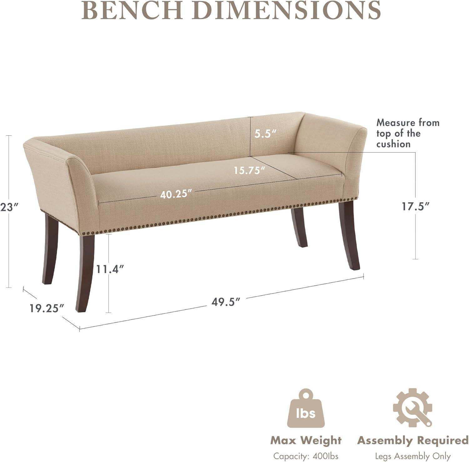 Madera Accent Bench Cream