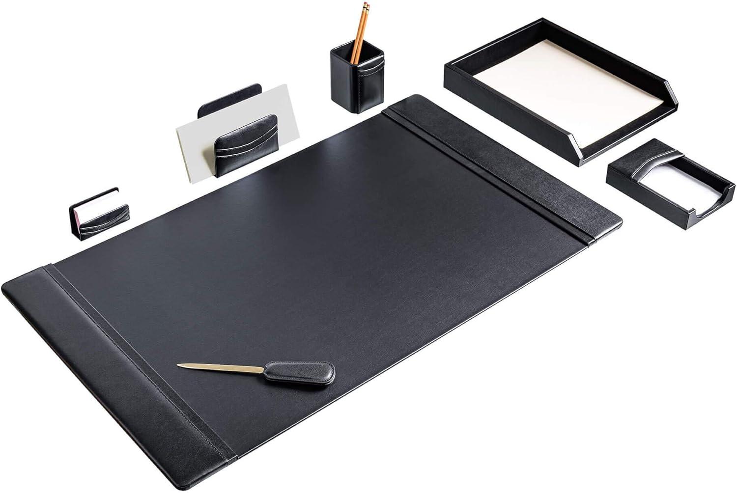 Leather Desk Organizer Set