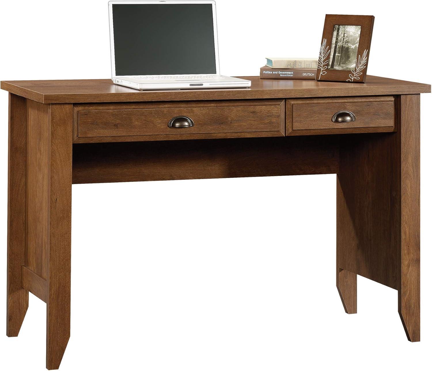 Shoal Creek Computer Desk Brown - Sauder: Home Office Furniture with Storage Drawer, Oiled Oak