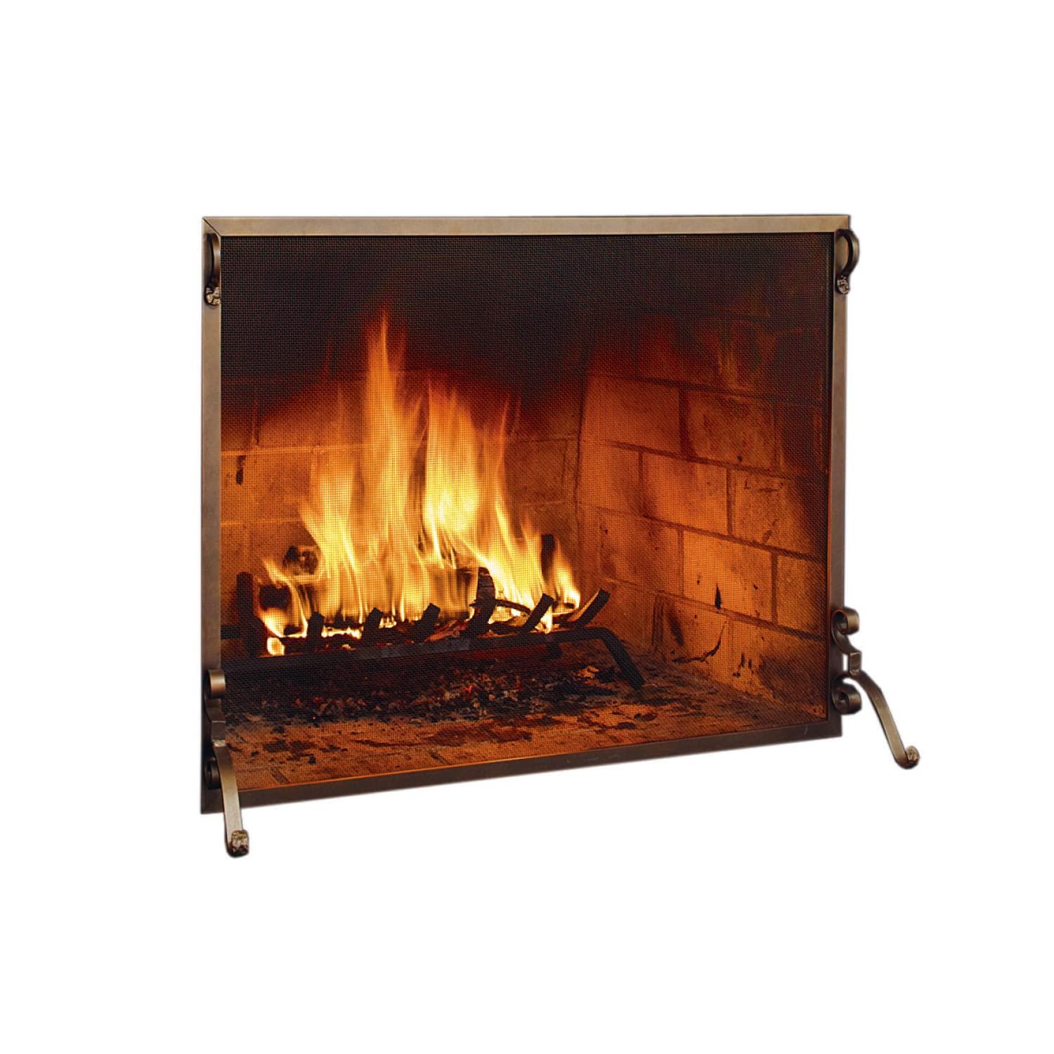 Plow & Hearth Steel Fireplace Screen