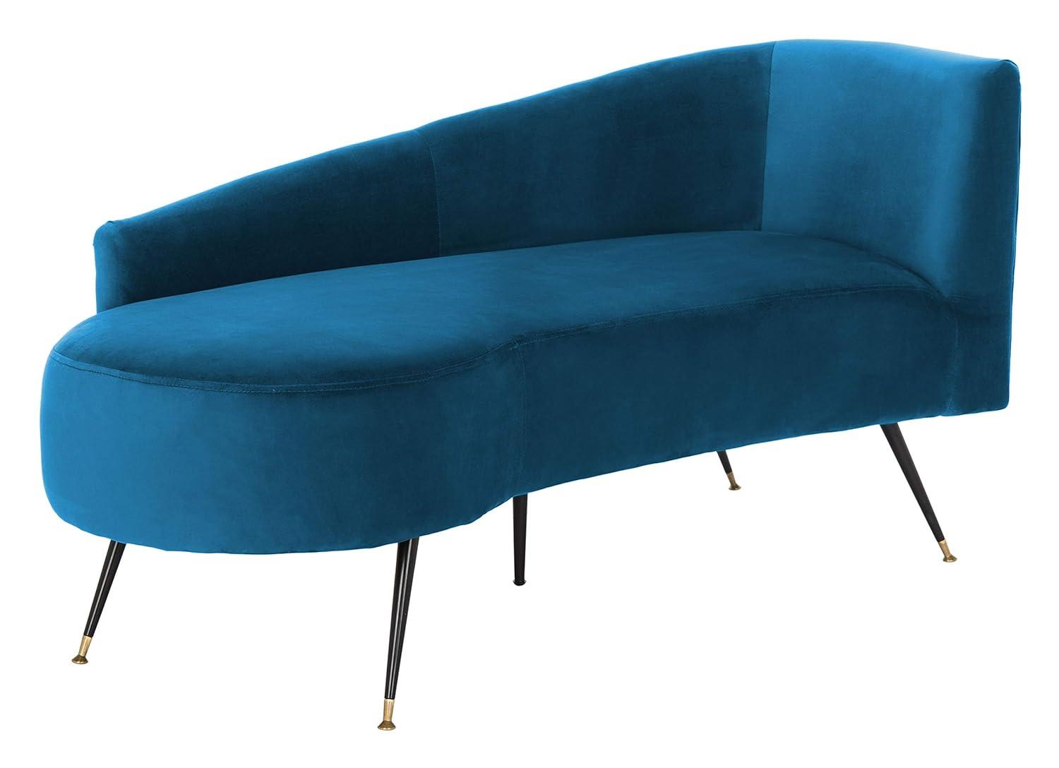 Evangeline Parisian Settee - Navy/Black - Safavieh.